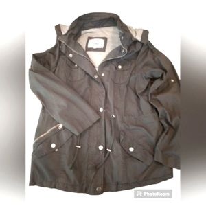 YMI Hooded Women Jacket.  Dark Gray. SIZE XL.